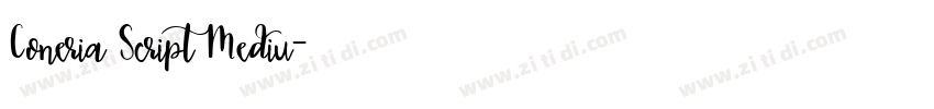Coneria Script Mediu字体转换